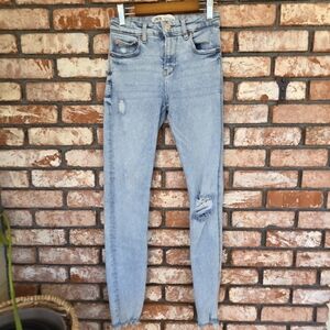 Zara Light Blue Skinny Jeans